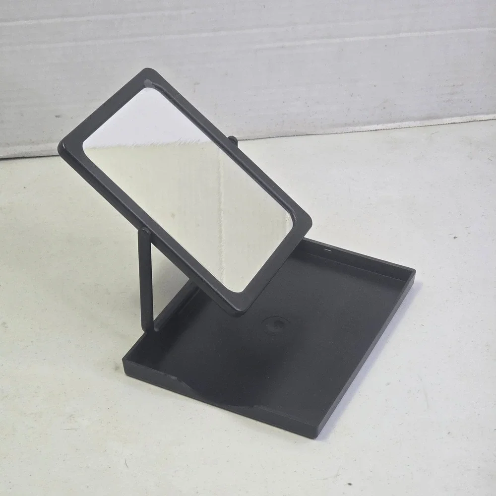 Mary Kay Folding Make-Up Travel Mirror 4x6 Black Portable Vanity Accessory
